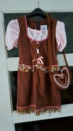 Tiroler jurkje maat 152 met tasje, Ophalen of Verzenden, Zo goed als nieuw, Maat 34 (XS) of kleiner, Carnaval