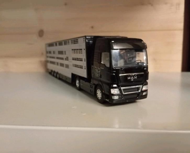 MAN vee oplegger Tekno, Hobby en Vrije tijd, Modelauto's | 1:50, Nieuw, Bus of Vrachtwagen, Tekno, Ophalen of Verzenden