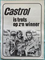 Advertentie Castrol met Jack Middelburg, Verzamelen, Automerken, Motoren en Formule 1, Verzenden, Zo goed als nieuw, Motoren