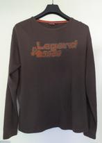 Donker bruin T-shirt met lange mouwen, maat L., Maat 52/54 (L), Ophalen of Verzenden, Bruin, Zo goed als nieuw