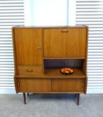 Prachtige midcentury retro vintage highboard buffet kastje, Ophalen, Gebruikt, Met deur(en), 100 tot 150 cm