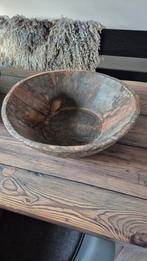 Oud houten schaal hoffz., Huis en Inrichting, Ophalen of Verzenden, Zo goed als nieuw, Rond, Hout