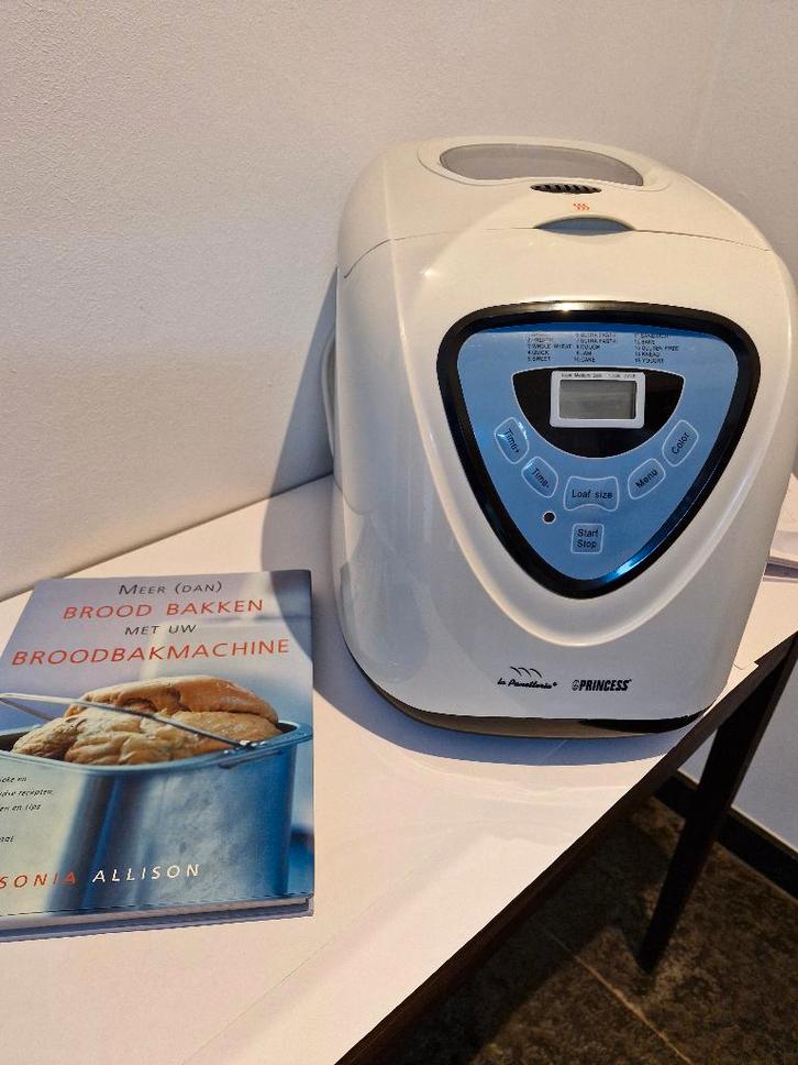 broodbakmachine Princess, Witgoed en Apparatuur, Broodbakmachines, Zo goed als nieuw, Met timer, 400 tot 800 gram deeg, Kijkvenster