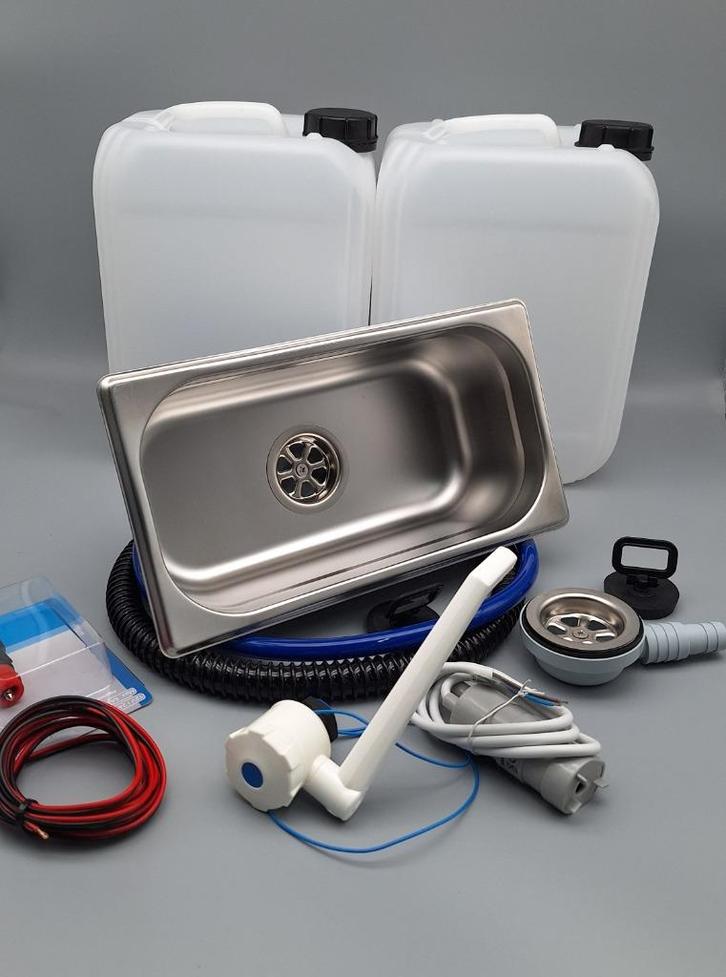 Camper keukenblokje keukenblok keuken WASBAK SET JERRYCANS, Caravans en Kamperen, Camper-accessoires, Nieuw, Verzenden