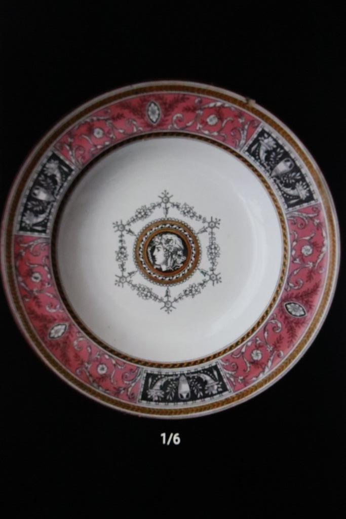 Antiek Victoriaans Engeland Mintons Clare diep bord 1878, Antiek en Kunst, Antiek | Porselein, Ophalen of Verzenden