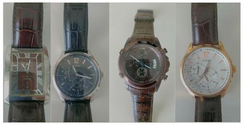 Guess / Davis collectie horloges., Sieraden, Tassen en Uiterlijk, Horloges | Heren, Gebruikt, Polshorloge, Overige merken, Staal