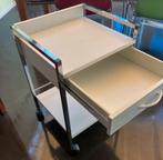 bijzettafeltje of nachtkastje, verrijdbaar met lade, Ophalen, Overige materialen, Minder dan 55 cm, Gebruikt