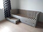 Steigerhouten Bedbank inclusief twee ruime opberglades
