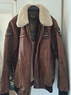 Pall Mall Hudson Bomber Jacket Maat L - Goed Onderhouden, Kleding | Heren, Jassen | Winter, Ophalen, Maat 52/54 (L), Bruin, Pall Mall PME Legend
