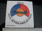 sticker royal netherlands air force kdc-10 logo, Verzamelen, Verzenden, Zo goed als nieuw, Bedrijf of Vereniging