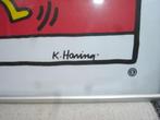 Poster Keith Haring - American Flag 1997, Gebruikt, Rechthoekig Liggend, Ophalen of Verzenden, A1 t/m A3