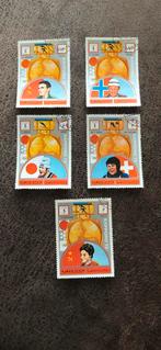 Sapporo 72 Ajman State Postzegels, Postzegels en Munten, Ophalen of Verzenden, Gestempeld