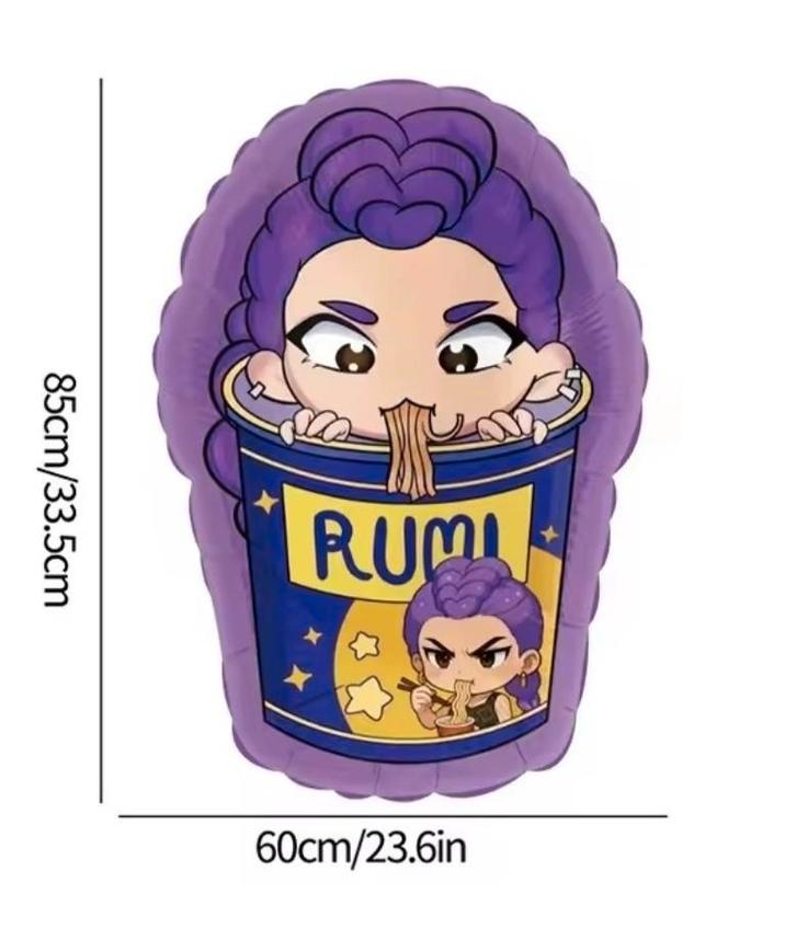 K-pop Demon Hunters * folie ballon * kpop, Hobby en Vrije tijd, Feestartikelen, Nieuw, Versiering, Verjaardag, Ophalen of Verzenden