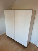 Twee witte IKEA Besta kasten, Huis en Inrichting, Kasten | Boekenkasten, Ophalen, Kunststof, Gebruikt, 100 tot 150 cm