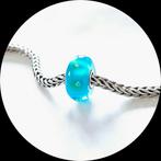 Trollbeads murano turquoise Luchtbellen 61168 retired, 1 bedel, Ophalen of Verzenden, Trollbeads, Zo goed als nieuw