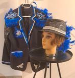 Glitter Colbert met Hoed - Feestelijke Set, Carnaval, Maat 42/44 (L), Ophalen of Verzenden, Zo goed als nieuw