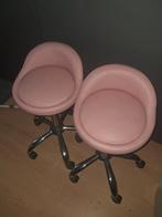 Roze bureaustoelen, Ophalen, In hoogte verstelbaar, Gebruikt, IJzer