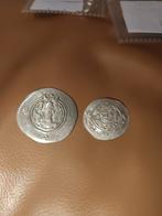 2 Drachme uit het Sassanidische rijk., Ophalen of Verzenden, Midden-Oosten, Zilver