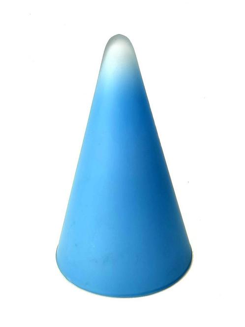 tafellamp 'Teepee' blauw, Huis en Inrichting, Lampen | Tafellampen, Gebruikt, Minder dan 50 cm, Glas, Verzenden