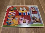 Houten Puzzel Boerderij 6-delig, Ophalen of Verzenden, Gebruikt, Overige typen