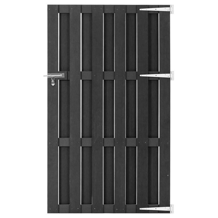 HKC tuinpoort poort tuinhek grijs 100 x 180 GRATIS BEZORGD!, Tuin en Terras, Tuinpoorten, Nieuw, Looppoort, Composiet, 150 tot 200 cm