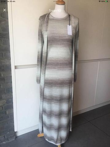 Cesar Casier  maxi jurk en vest 36/38 met prijskaartje 605€ beschikbaar voor biedingen
