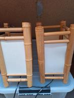 Vintage bamboe lanpjes 2x, Ophalen of Verzenden, Minder dan 50 cm