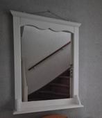 Spiegel wit met plankje 84 x 60 cm, Ophalen, Zo goed als nieuw, Minder dan 100 cm, Rechthoekig