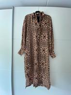 Lange alix the label jurk met panter print, Maat 38/40 (M), Alix the label, Bruin, Ophalen of Verzenden