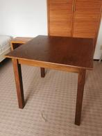 Houten retro vintage keukentafel eettafel vierkant TEAB, Huis en Inrichting, Tafels | Eettafels, Ophalen, Gebruikt, Vierkant, 50 tot 100 cm