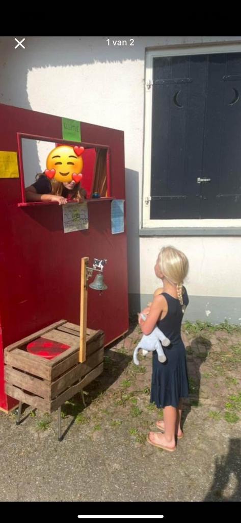 Gratis ophalen Hele mooie grote poppenkast., Hobby en Vrije tijd, Kostuums, Theaterbenodigdheden en LARP, Gebruikt, Ophalen