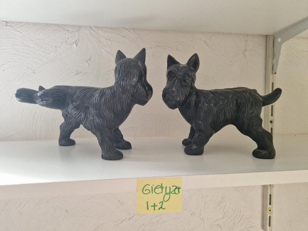 Grappige gietijzeren schotse terriers, Ophalen of Verzenden, Zo goed als nieuw