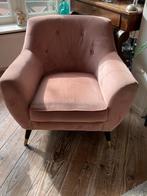Twee fauteuills Riviera Maison Fauteuil Velvet Roze, Ophalen, Gebruikt, Eenpersoons, 75 tot 100 cm
