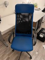 Ikea bureaustoel markus, Blauw, Gebruikt, Ophalen of Verzenden, Bureaustoel