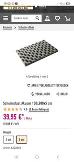schuimplaat geluiddempende akoestisch, Doe-het-zelf en Verbouw, Platen en Panelen, Ophalen, Nieuw
