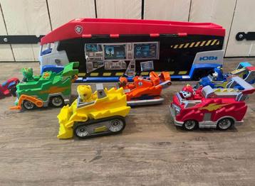 Paw patrol vrachtwagen incl. 5 speelsets beschikbaar voor biedingen