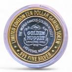 Las Vegas 10 Dollar Gaming Token Zilver Golden Nugget – Gamb