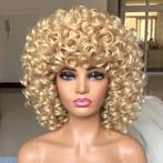 Blonde Korte Afro Pruik Haar Dames Vrouwen Krullen Blond, Sieraden, Tassen en Uiterlijk, Uiterlijk | Haarverzorging, Verzenden