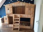 Stapelbed boomhut van steigerhout, Ophalen, Zo goed als nieuw, Stapelbed
