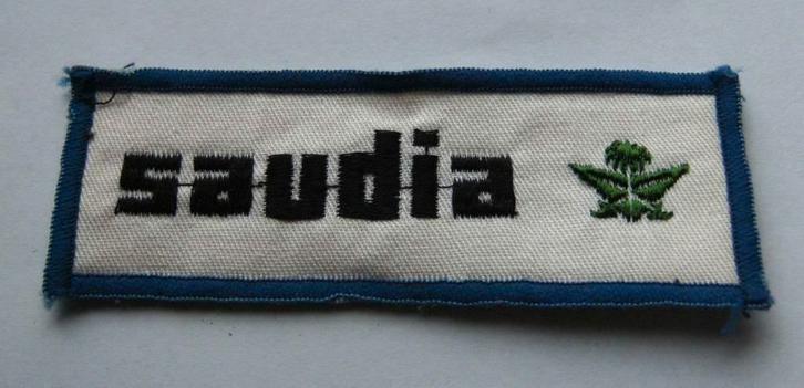 F1 saudia patch badge opnaai embleem vintage, Verzamelen, Automerken, Motoren en Formule 1, Nieuw, Formule 1, Ophalen of Verzenden