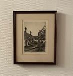 Ets; Hofje van Loo; Sint Elisabeth's Gasthuishofje; Lijst, Antiek en Kunst, Kunst | Etsen en Gravures, Ophalen of Verzenden