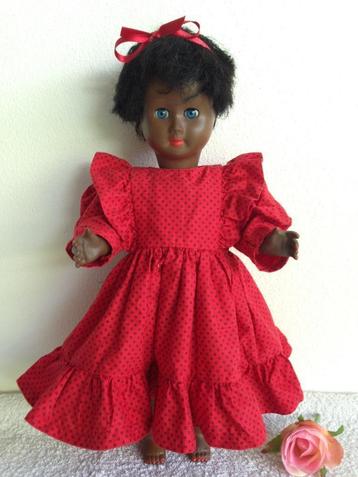 🤎Zeldzaam: Jaren 50 Donker-Bruin pop, celluloid/ bakeliet. beschikbaar voor biedingen