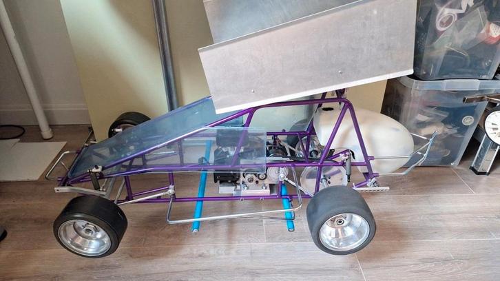 WCM Sprintcar 1/4 nieuw!!, quarterscale uit USA stockcar, Hobby en Vrije tijd, Modelbouw | Radiografisch | Auto's, Zo goed als nieuw