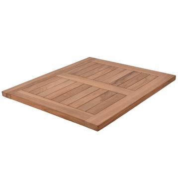 Teakhouten terras tafelblad rechthoek 70 x 60 cm - massief beschikbaar voor biedingen