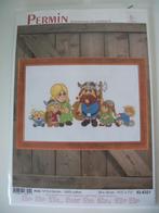 Borduurpakket - Viking Familie 29 x 19 cm - Permin - Nieuw, Ophalen of Verzenden, Nieuw, Handborduren, Borduurpakket