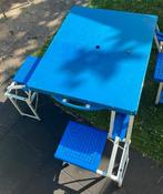 Mooie opklap picknicktafel, Ophalen, Zo goed als nieuw, Rechthoekig