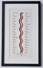 Sonia Delaunay -Poem Tristan Tzara-1977-Gesigneerd, Antiek en Kunst, Kunst | Litho's en Zeefdrukken, Ophalen of Verzenden