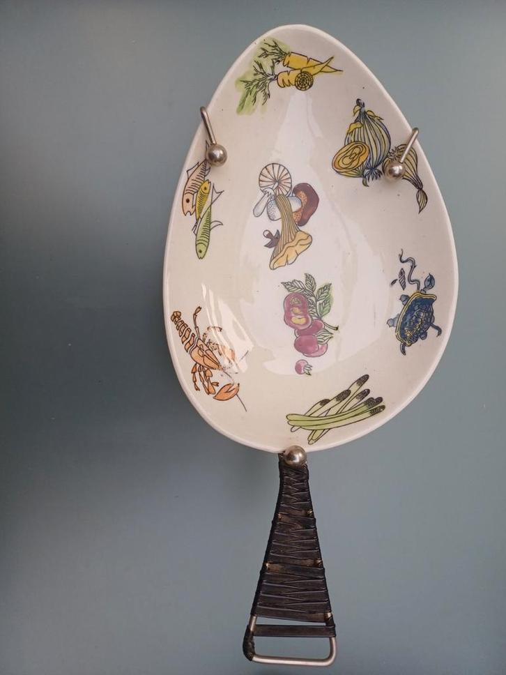 Vintage schaaltje met Handvat, Antiek en Kunst, Antiek | Schalen, Ophalen of Verzenden