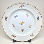 Meissen porseleinen ontbijtbord streublumen decor 1900., Antiek en Kunst, Ophalen of Verzenden