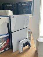 PS5 met Controller en Games, Spelcomputers en Games, Spelcomputers | Sony PlayStation 5, Ophalen, Zo goed als nieuw, Playstation 5